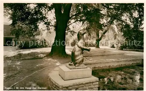 AK / Ansichtskarte Hagen_Westfalen Am Haus der Heimat  Hagen_Westfalen