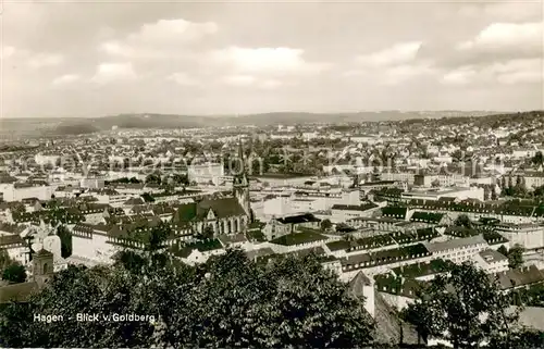 AK / Ansichtskarte Hagen_Westfalen Gesamtansicht Blick vom Goldberg Hagen_Westfalen