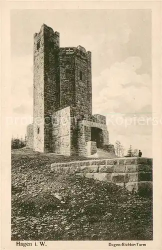 AK / Ansichtskarte Hagen_Westfalen Eugen Richter Turm Hagen_Westfalen