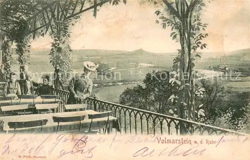 AK / Ansichtskarte Volmarstein Partie im Gasthof Wehberg Volmarstein