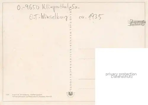 AK / Ansichtskarte Klingenthal_Vogtland Hausansicht Klingenthal_Vogtland