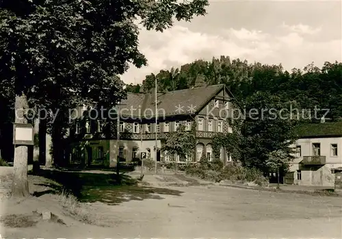 AK / Ansichtskarte Jonsdorf Nonnenfelsen Hotel Gondelfahrt Jonsdorf