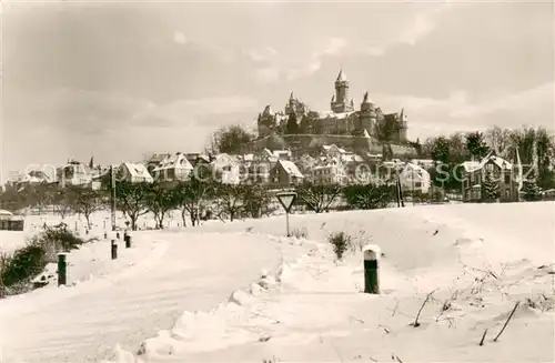AK / Ansichtskarte Braunfels Blick vom Muehlengrund Gesamtansicht im Schnee Braunfels