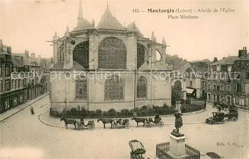 AK / Ansichtskarte Montargis_45 Abside de lEglise Place Mirabeau 