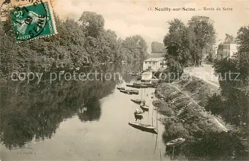 AK / Ansichtskarte Neuilly sur Seine Bords de Seine Neuilly sur Seine