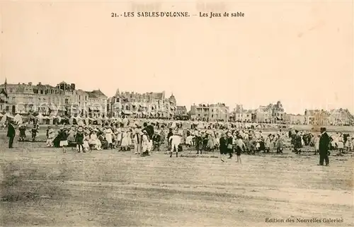 AK / Ansichtskarte Les_Sables d_Olonne Les Jeux de sable Les_Sables d_Olonne