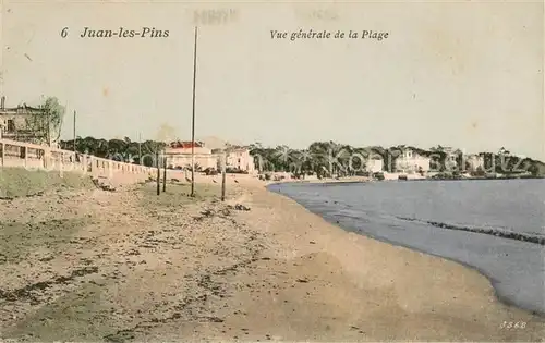 AK / Ansichtskarte Juan les Pins Vue generale de la Plage Juan les Pins