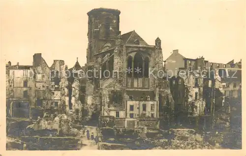 AK / Ansichtskarte Saint Malo_35 en ruines La Cathedrale 