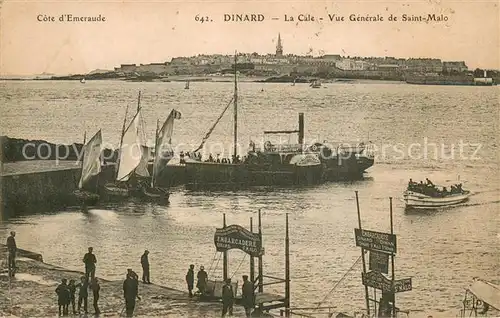 AK / Ansichtskarte Dinard_35 La Cale Vue generale de Saint Malo 