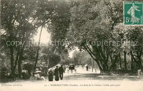 AK / Ansichtskarte Noirmoutier en l_Ile Le Bois de la Chaise lAllee principale Noirmoutier en l_Ile