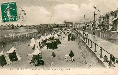 AK / Ansichtskarte Les_Sables d_Olonne Vue generale de la Plage Les_Sables d_Olonne