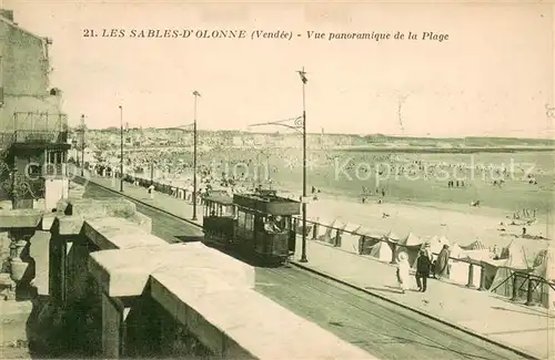 AK / Ansichtskarte Les_Sables d_Olonne Vue panoramique de la Plage Les_Sables d_Olonne