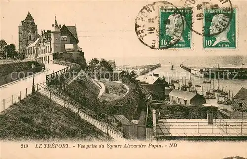 AK / Ansichtskarte Le_Treport_76 Vue prise du Square Alexandre Papin 