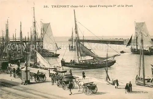 AK / Ansichtskarte Le_Treport_76 Quai Francois I et le Port 