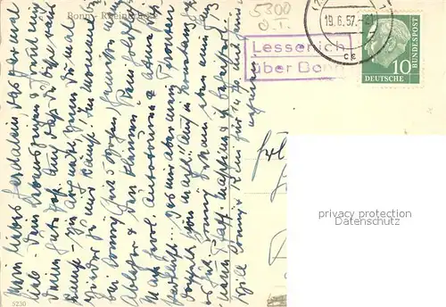 AK / Ansichtskarte Bonn_Rhein Rheinbruecke Bonn_Rhein