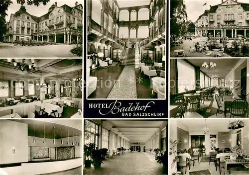 AK / Ansichtskarte Bad_Salzschlirf Hotel Badehof Innenansichten Terrasse Bad_Salzschlirf