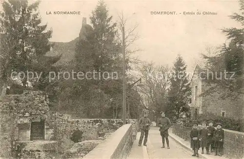 AK / Ansichtskarte Domfront_Orne Entree du Chateau Domfront Orne