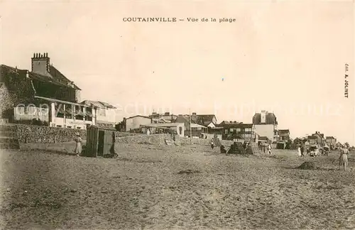 AK / Ansichtskarte Coutainville Vur sur la plage Coutainville