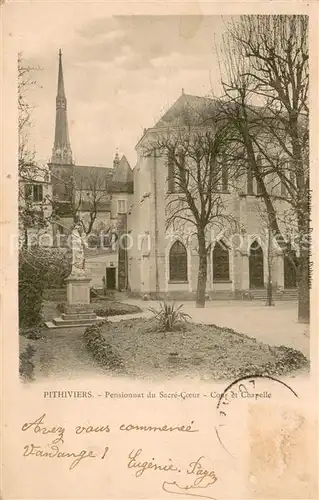 AK / Ansichtskarte Pithiviers_Loiret Pensionnat du Sacre Coeur et Chapelle Pithiviers Loiret