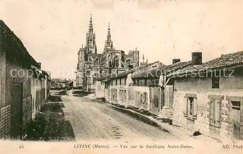 AK / Ansichtskarte Lepine Vue sur la Basilique Notre Dame Lepine