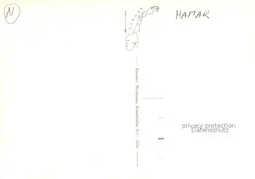 AK / Ansichtskarte Hamar Fliegeraufnahme Hamar