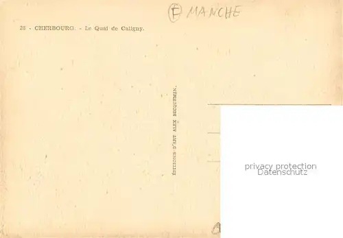 AK / Ansichtskarte Cherbourg Le Quai de Caligny 