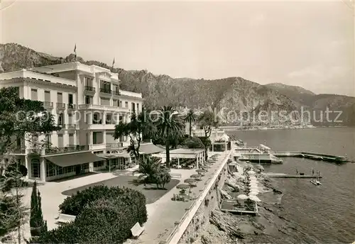 AK / Ansichtskarte Beaulieu sur Mer Hotel Metropole Sa terrasse et sa plage privee Beaulieu sur Mer