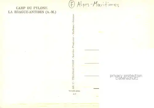 AK / Ansichtskarte Antibes_Alpes_Maritimes Camp du Pylone Vue aerienne  Antibes_Alpes_Maritimes