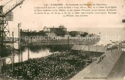 AK / Ansichtskarte Saint Nazaire_44 Un lancement aux Chantiers de l Atlantique 