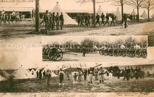 AK / Ansichtskarte Camp_de_Chalons Campement dArtillerie Vue partielle Camp_de_Chalons