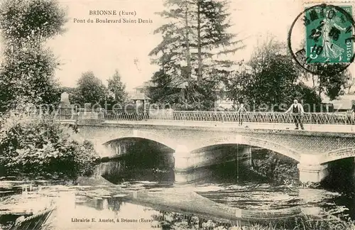 AK / Ansichtskarte Brionne Pont du Boulevard Saint Denis Brionne