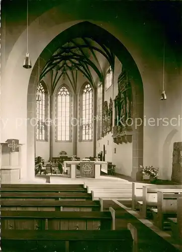 AK / Ansichtskarte Hanau_Main Evangelische Marienkirche Innenansicht Hanau_Main