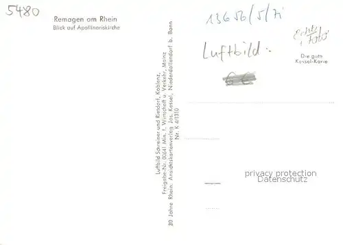 AK / Ansichtskarte Remagen Apollinariskirche Remagen