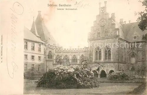 AK / Ansichtskarte Bad_Bentheim Schloss Innerer Schlosshof Bad_Bentheim