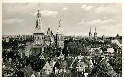 AK / Ansichtskarte Osnabrueck Stadtpanorama mit Kirchen Osnabrueck