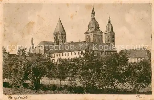 AK / Ansichtskarte Osnabrueck Blick zum Dom Osnabrueck