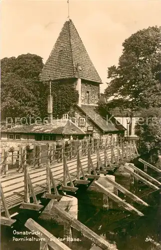 AK / Ansichtskarte Osnabrueck Pernikelturm an der Hase Osnabrueck