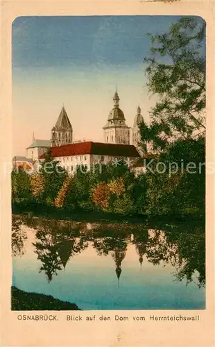 AK / Ansichtskarte Osnabrueck Blick auf den Dom vom Herrnteichswall Osnabrueck