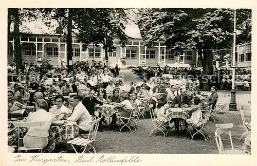 AK / Ansichtskarte Bad_Rothenfelde Im Kurgarten Gartenrestaurant Bad_Rothenfelde