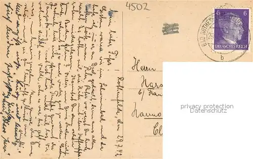 AK / Ansichtskarte Bad_Rothenfelde Heldendenkmal Bad_Rothenfelde