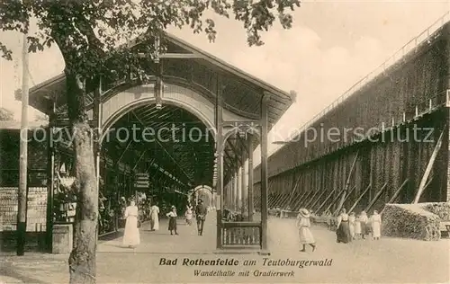 AK / Ansichtskarte Bad_Rothenfelde Wandelhalle mit Gradierwerk Kurort am Teutoburger Wald Bad_Rothenfelde