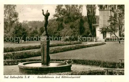 AK / Ansichtskarte Bad_Rothenfelde Kinderbrunnen und Wittekindsprudel Kurort Teutoburger Wald Bad_Rothenfelde