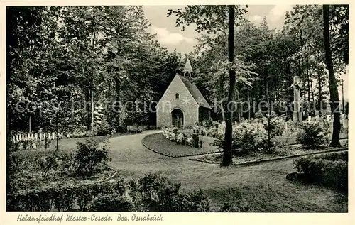 AK / Ansichtskarte Oesede Heldenfriedhof Kloster Kapelle Oesede