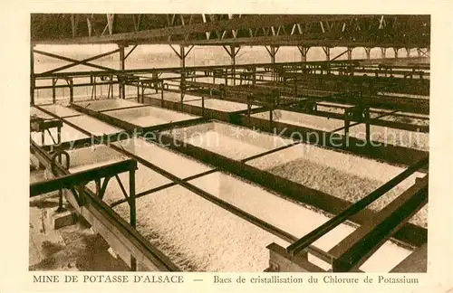 AK / Ansichtskarte Wittelsheim Mine de Potasse dAlsace Bacs de cristallisation du Chlorure de Potassium Wittelsheim