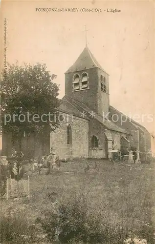 AK / Ansichtskarte Poincon les Larrey Eglise Poincon les Larrey