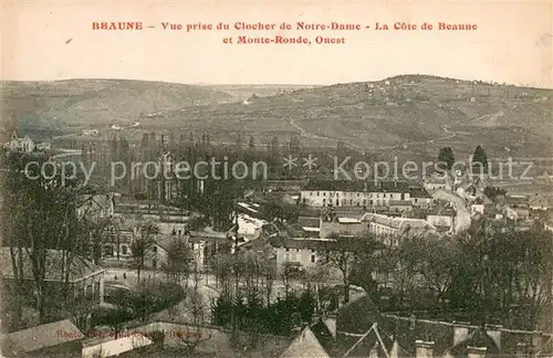AK / Ansichtskarte Beaune_21 Vue prise du Clocher de Notre Dame La Cote de Beaune et Monte Ronde Ouest 