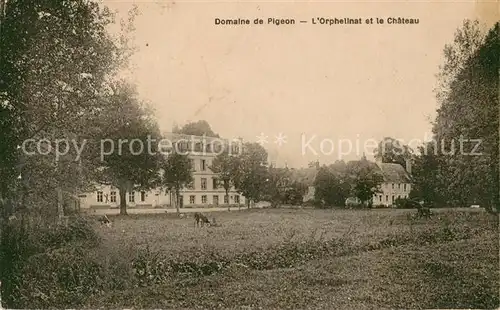 AK / Ansichtskarte Mortagne au Perche Domaine de Pigeon LOrphelinat et le Chateau Mortagne au Perche