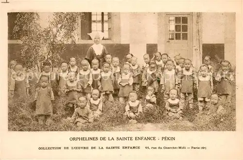 AK / Ansichtskarte Peking_Pekin_Beijing Orphelines de la Sainte Enfance 