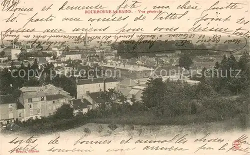 AK / Ansichtskarte Bourbonne les Bains Vue generale 