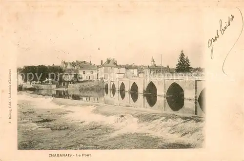 AK / Ansichtskarte Chabanais Le Pont Chabanais